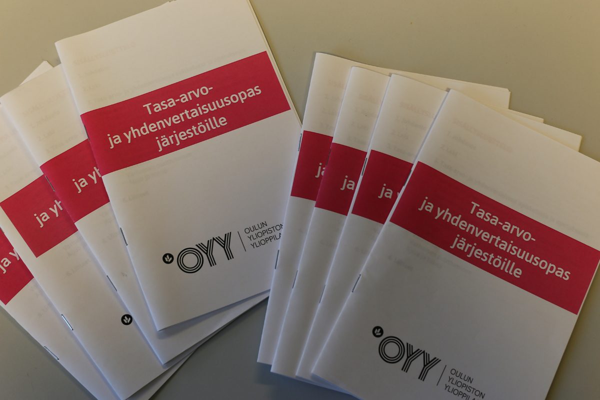 OYY on loppuvuodesta 2015 julkaissut tasa-arvo- ja yhdenvertaisuusoppaan, jossa on konkreettisia ohjeita järjestöjen toimijoille.