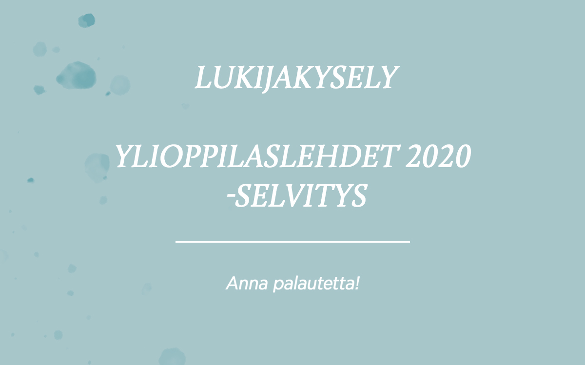 Mitä teemme hyvin tai huonosti? Vastaa lukijakyselyyn!